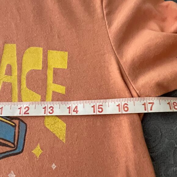 Old Navy Orange Theyb Came From Space Printed Tee XL - Picture 7 of 8
